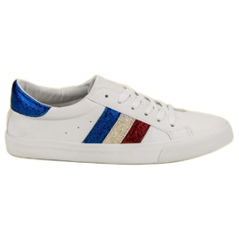 Comer Hvide sneakers med snøre