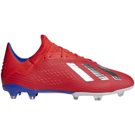 Adidas X 18.2 Fg M BB9363 fodboldstøvler rød rød