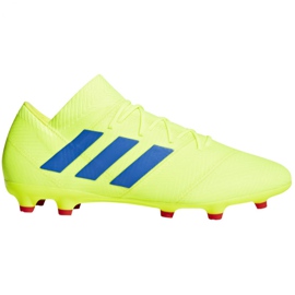 Adidas Nemeziz 18.2 Fg M BB9431 fodboldstøvler gul gul
