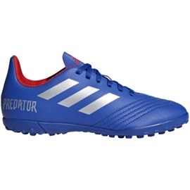 Adidas Predator 19.4 Tf Jr CM8556 fodboldstøvler flerfarvet blå