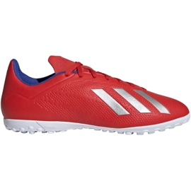 Adidas X 18.4 Tf M BB9413 fodboldstøvler flerfarvet rød