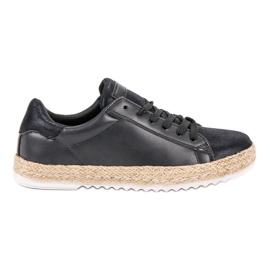 Bundet Espadrilles sort