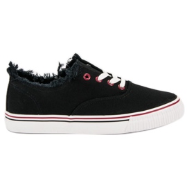 Sorte tekstilsneakers