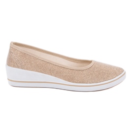 Comer Guld Wedge sneakers gylden