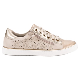 Kylie Casual Golden Sneakers gylden