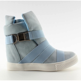 Sneakers med gummi striber AF24 Blue II-GAT blå