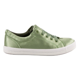 Kylie Satin sneakers grøn