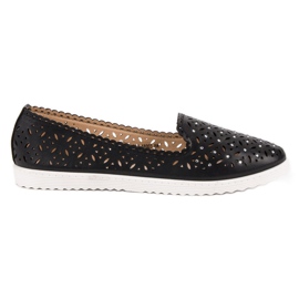 SHELOVET Openwork Slip On Sneakers sort