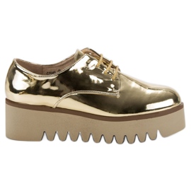 Corina Golden Brogues med en beskytter gylden