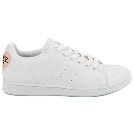 Hvide sneakers med et hjerte