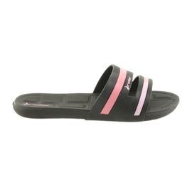 Sort dame pool tøfler Rider 82504 lyserød