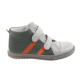 Ren But Rhine sko drenge med velcro 4275 popiel/orange grå