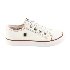 Big Star Children's Sneakers bundet 374085 White hvid