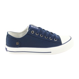 Big star 274335 bundne sneakers marine blå