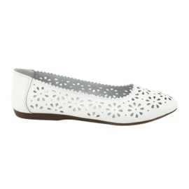 Hvide openwork ballerinas Filippo 680