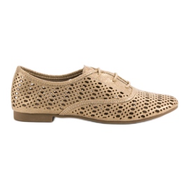 Corina Golden Openwork sko gylden