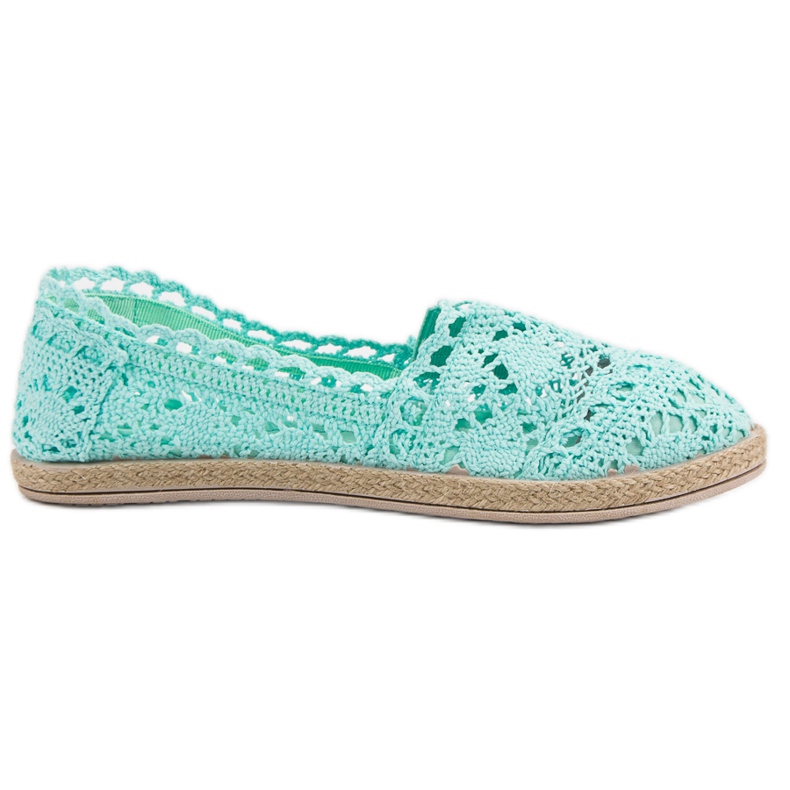 Sweet Shoes Mint Lace Espadrilles grøn