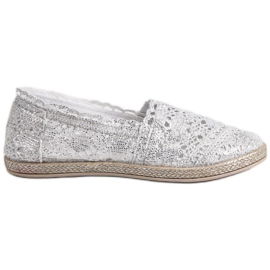 Sweet Shoes Sølvblonde espadriller grå