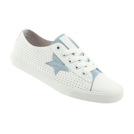 Big Star sneakers stjerne blå 274692 hvid