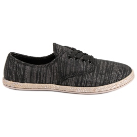 Sweet Shoes Snøre Espadrilles sort
