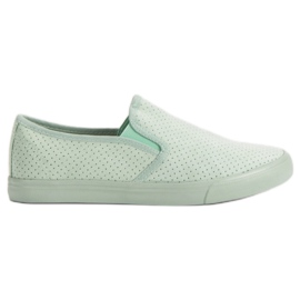 Suede Slip On Sneakers grøn