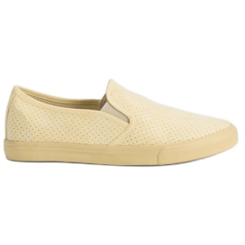 Suede Slip On Sneakers gul