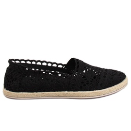 Sort blonder espadriller JX1020 Sort