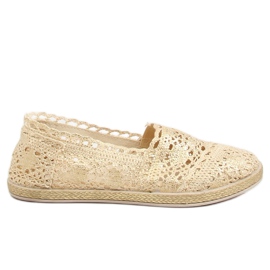 Guldblonde espadriller JX1020 Guld gylden