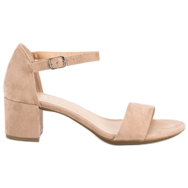 Filippo Beige højhælede sandaler