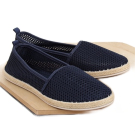 JX1029 Marineblå marineblå mesh espadriller marine blå