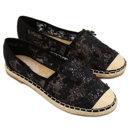 Sort blonder espadriller MB188-225 Sort