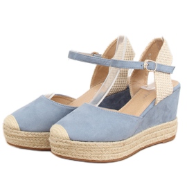 Blå Espadriller på kiler T331P Blå