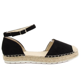 Sorte espadriller til kvinder JH85 Sort