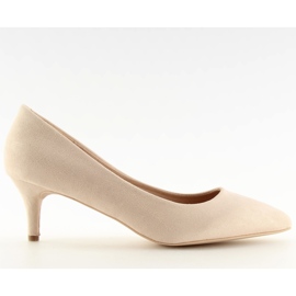 Pumper på lav hæl beige 66-69 Beige II-GAT