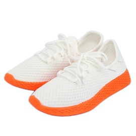 Orange og hvide sportssko NB283P-ST HVID / ORANGE