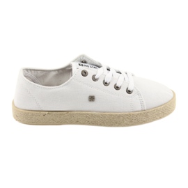 Espadrilles hvide damesko Big star DD274423