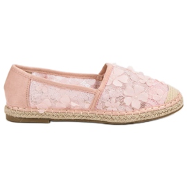 Nio Nio Lacy Espadrilles i blomster lyserød