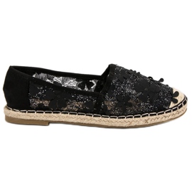 Nio Nio Lacy Espadrilles i blomster sort