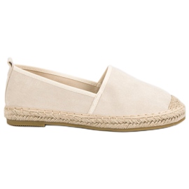 Bestelle Ruskind Espadrilles gul