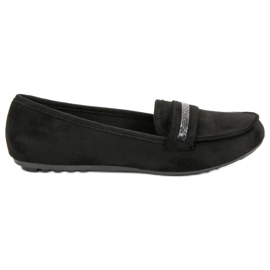Casual ruskind loafers sort