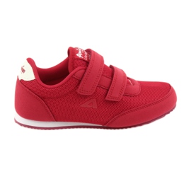 Røde American Club sneakers hvid