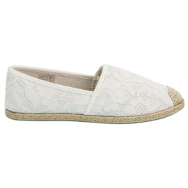 Hvid blonde Espadrilles