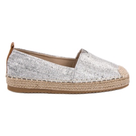 Small Swan Skinnende Espadrilles grå