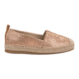 Small Swan Skinnende Espadrilles gul