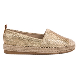 Small Swan Skinnende Espadrilles gul