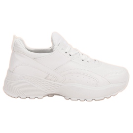 Small Swan Hvide sneakers på platformen