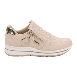 Beige sportssko