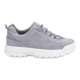 Sneakers på platformen grå