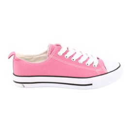 Pink American Club damesko bundet sneakers lyserød