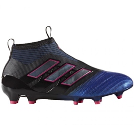 Adidas Ace 17 + Purecontrol Fg Jr BA9819 fodboldstøvler sort sort